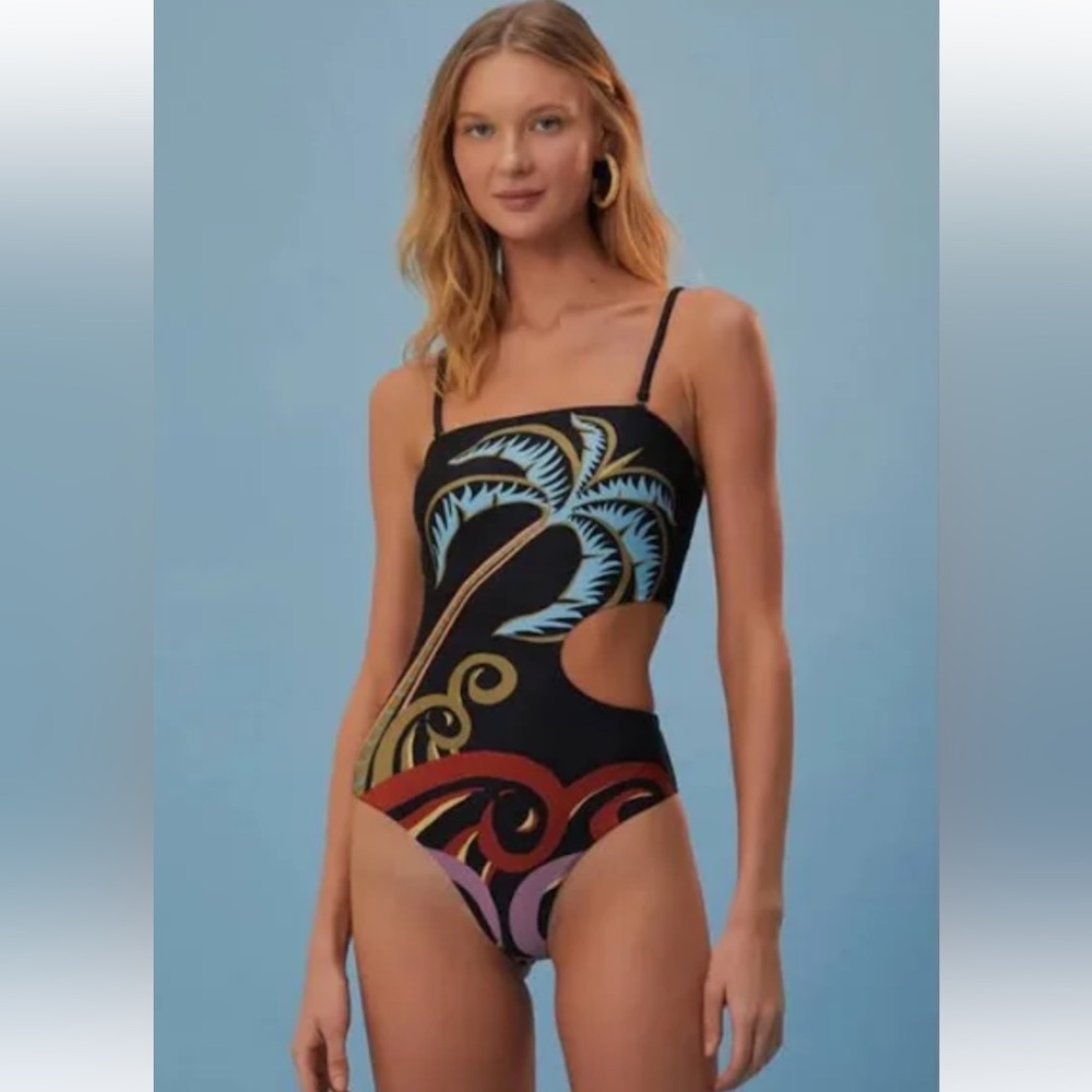 Farm Rio Pineapple Wave One piece Bathing Suit